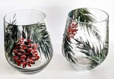 Wine with Pine - Wine Glasses