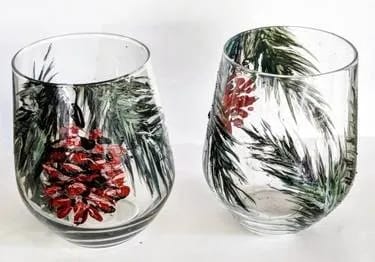 Paint Nite: Wine with Pine (set of 2) — Painting