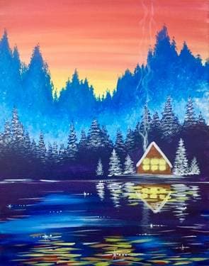 Cozy Cabin at Getaway Lake - Paint Nite event in Roanoke, VA