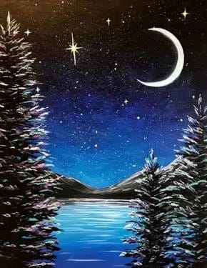 Mystical Midnight at Cascade Grill At Jubitz — Painting