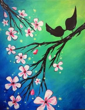 Sweet Lil Spring Sparkle Smooch - Paint Nite event in Toronto , ON