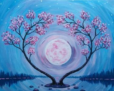 The Two Are of One Heart - Paint Nite event in Chico, CA