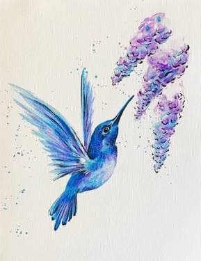 Hummingbird Takes Flight III - Paint Nite event in Brampton, ON