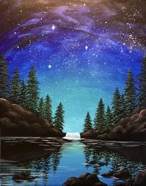 Midnight Falls at Diana's Oyster Bar - Markham — Painting