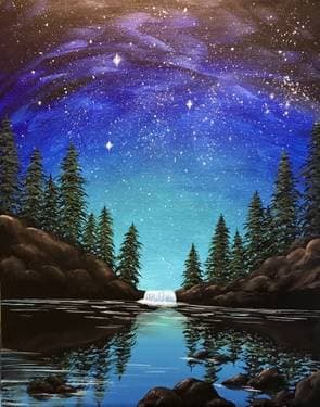 Midnight Falls - Paint Nite event in Pasadena , CA