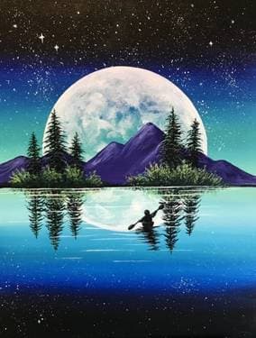 Moonshine Mountains - Paint and sip event at The Well at Elements Casino Chilliwack in Chilliwack, BC - PaintNite.com