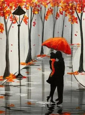 Rainy Autumn — Painting