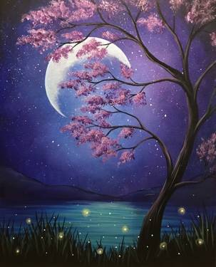 Saturday Mystical Moonlight — Painting