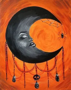 Witchy Moon — Painting