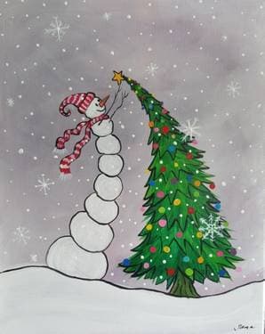 Reach for the Star - Paint Nite event in Airdrie, AB