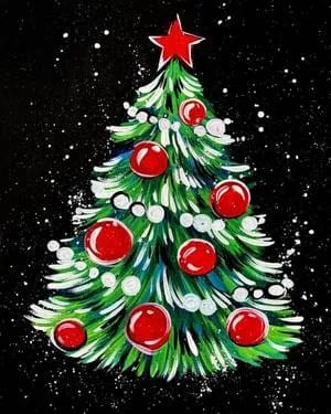Buffalo Bobs - Fun and Easy Christmas Tree — Painting