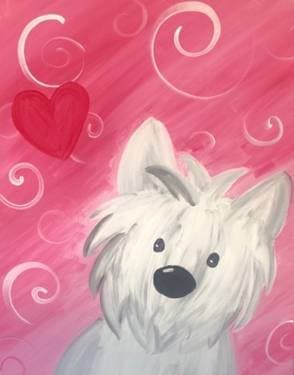 And They Call It Puppy Love - Paint Nite event in Duarte, CA