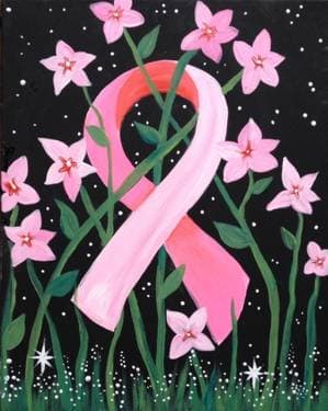 Fighting Flowers - Paint Nite event in Chesterfield, MO