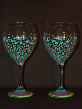 Funfetti - Wine Glasses - Paint and sip event at Atlantic Station - California Pizza Kitchen in atlanta, GA - PaintNite.com