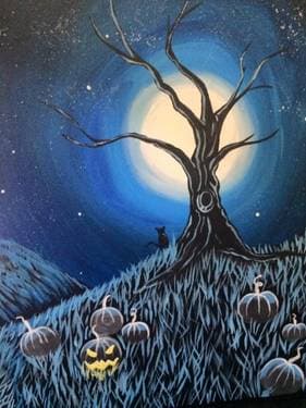 Midnight Pumpkin Patch - Paint Nite event in Boston, MA