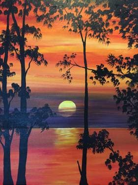 Autumn Glow - Paint Nite event in KENWOOD, CA