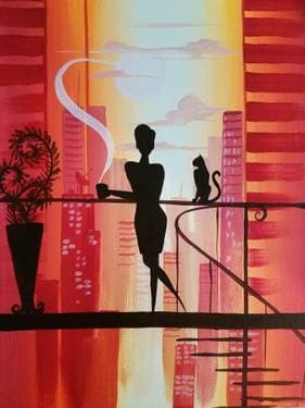 It's a Beautiful Morning - Paint and sip event at Dave & Buster's Phoenix in PHOENIX, AZ - PaintNite.com