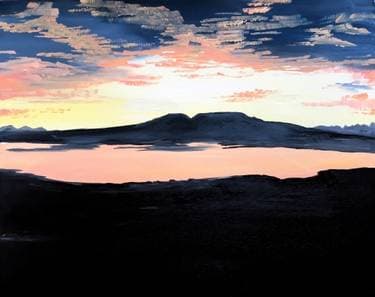 Alaska Series: Sleeping Lady Sunset - Paint and sip event at Ravens Ring Brewing Company in Anchorage, AK - PaintNite.com