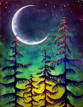 Midnight Moonlight — Painting
