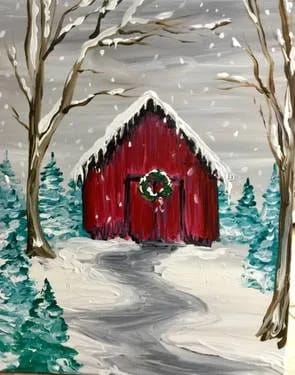 Holiday Barn at Diana's Oyster Bar - Markham — Painting
