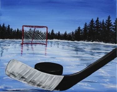 Hockey - The Great Canadian Tradition - Paint Nite event in Brampton, ON