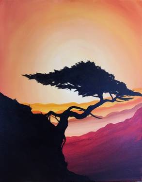 Bonsai Serenity — Painting