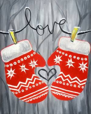 Love Mittens - Paint Nite event in Airdrie, AB