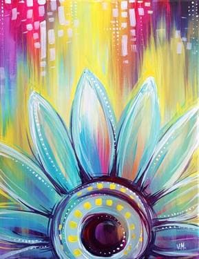 Whimsical Daisy - Paint Nite event in Edmonton, AB