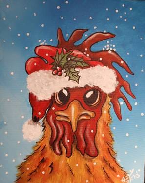 Merry Chickmas — Painting