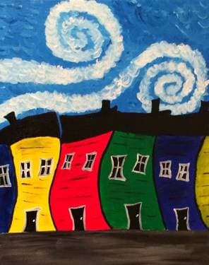 Windy Day on Jelly Bean Row - Paint Nite event in Ottawa, ON