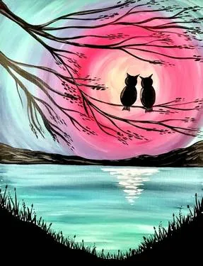 10/8/26 - Owl Lovers Lake — Painting