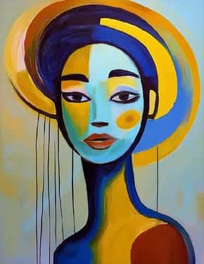 Abstract Self-Portrait from Imagination