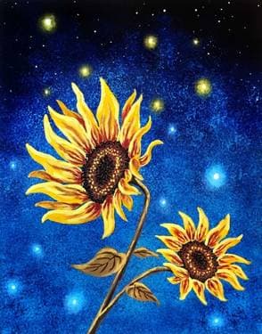 Sunflower Magic - Paint Nite event in Barrie, ON