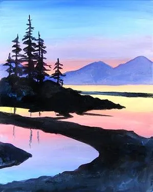 Peaceful Pines at Mtn. Mike's in Novato — Painting