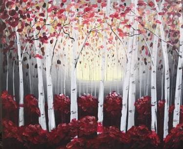 Fall's First Light - Paint and sip event at Punch Line Philly in Philadelphia, PA - PaintNite.com