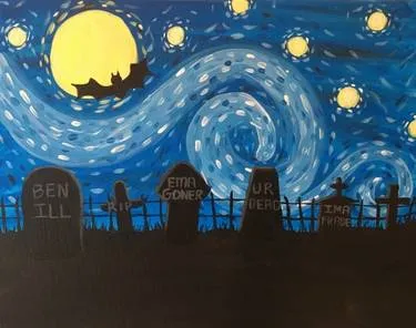 Scary Scary Night — Painting