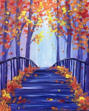 Paint Nite FRIDAYS! Portage Orchard Grill Gatineau! The Bridge Into Fall — Painting