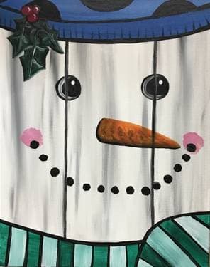 Palette Snowman - Paint Nite event in MARLBOROUGH, MA