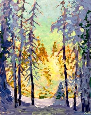 Lawren Harris - Winter Wonderland - Paint Nite event in Toronto, ON