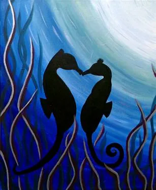 Love Under the Sea - Paint Nite event in Yuba City, CA