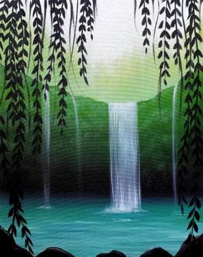 Parks: Island Waterfall - Paint Nite event in Mesa, AZ