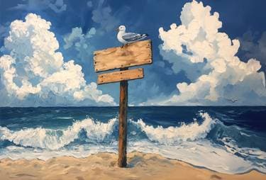 Customize Your Beach Sign - Paint Nite event in Madison, WI