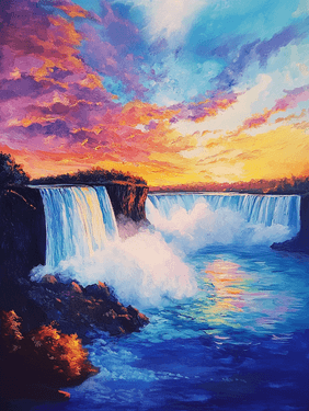 Niagara Falls at Sunset - Paint Nite event in Maple Ridge, BC