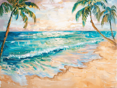 Hawaiian Shores- Wanderlust Collection - Paint Nite event in Levittown, NY