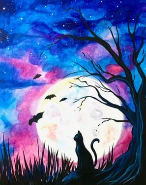 “Creatures in the Night” — Painting