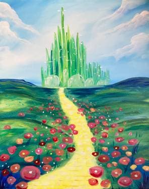 Off to see the Wizard - Paint Nite event in Calgary, AB