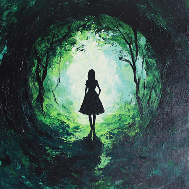 The Girl Who Went Down the Rabbit Hole - Paint Nite event in Winnipeg, MB