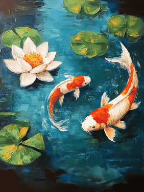 Sip Happens, Just Koi With It at Ace & Vine in Napa — Painting