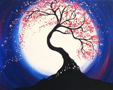 Moonlit Tree of Life - Paint Nite event in Brampton, ON