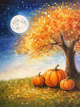 Autumn Magic Night - Paint Nite event in Candiac, QC